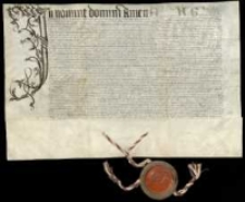 [Zatwierdzenie przez Zygmunta I Starego, kr&oacute;la Polski i wielkiego księcia litewskiego,ostatecznego wyroku komisarzy kr&oacute;lewskich Mikołaja Jordana z Zakliczyna, kasztelana wojnickiego i wielkorządcy krakowskiego, oraz Jakuba z Lubomierza, sędziego grodzkiego i ziemskiego krakowskiego, w sprawie między Mikołajem Cikowskim kasztelanem połanieckim, burgrabią krakowskim i w&oacute;jtem miejskim bocheńskim a Janem Tęczyńskim podkomorzym krakowskim o bezprawne wykonywanie przez tego ostatniego władzy w&oacute;jta miejskiego w Bochni; przyznanie dekretem komisarskim wszelkiej władzy i prerogatyw urzędu w&oacute;jtowskiego Mikołajowi Cikowskiemu]