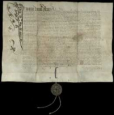 [Fragment przywileju jedlneńskiego kr&oacute;la Władysława Jagiełły z 1430 r.]