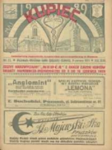 Kupiec: najstarszy tygodnik kupiecko - przemysłowy w Polsce 1929.06.08 R.23 Nr23; Zeszyt Nadzwyczajny "Kupca" z okazji Zjazdu Kupc&oacute;w Branży Papierniczo-Piśmienniczej od 8 do10 czerwca 1929