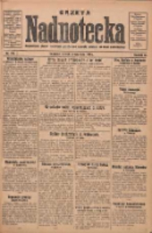 Gazeta Nadnotecka: bezpartyjne pismo narodowe poświęcone sprawie polskiej na ziemi nadnoteckiej 1930.09.16 R.10 Nr213