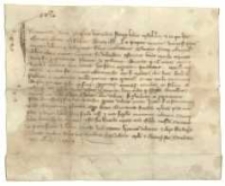 [Wójt Maczko potwierdza darowiznę jatki w Obornikach dla klasztoru w Łeknie, dokonaną przez jego ojca Rudgera, zmarłego wójta Obornik].