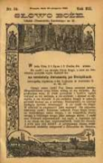Słowo Boże: dodatek do Przewodnika Katolickiego R.12. 1909 Nr.34