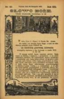 Słowo Boże: dodatek do Przewodnika Katolickiego R.12. 1909 Nr.48
