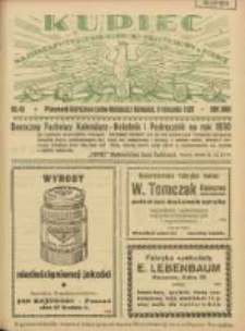 Kupiec: najstarszy tygodnik kupiecko - przemysłowy w Polsce 1929.11.09 R.23 Nr45