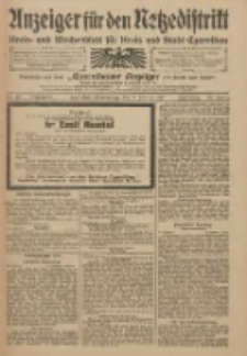 Anzeiger f&uuml;r den Netzedistrikt Kreis- und Wochenblatt f&uuml;r Kreis und Stadt Czarnikau 1910.02.03 Jg.58 Nr15