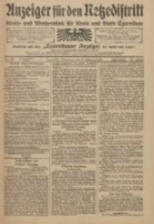 Anzeiger f&uuml;r den Netzedistrikt Kreis- und Wochenblatt f&uuml;r Kreis und Stadt Czarnikau 1910.02.08 Jg.58 Nr17