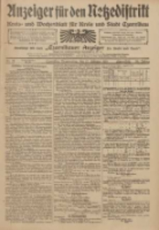 Anzeiger f&uuml;r den Netzedistrikt Kreis- und Wochenblatt f&uuml;r Kreis und Stadt Czarnikau 1910.02.17 Jg.58 Nr21