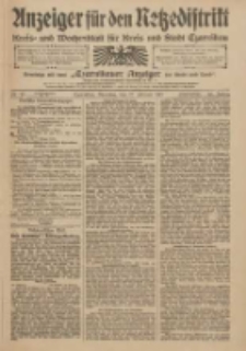 Anzeiger für den Netzedistrikt Kreis- und Wochenblatt für Kreis und Stadt Czarnikau 1910.02.22 Jg.58 Nr23