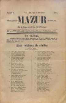 Mazur tygodnik chrześcijański dla polskich ludzi. R. 2. 1884, nr 14