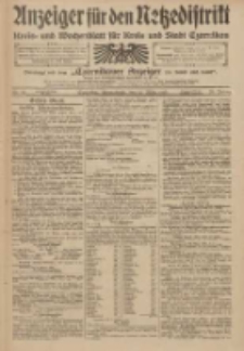 Anzeiger f&uuml;r den Netzedistrikt Kreis- und Wochenblatt f&uuml;r Kreis und Stadt Czarnikau 1910.03.12 Jg.58 Nr31