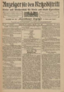 Anzeiger f&uuml;r den Netzedistrikt Kreis- und Wochenblatt f&uuml;r Kreis und Stadt Czarnikau 1910.03.24 Jg.58 Nr36