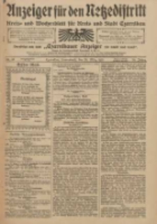 Anzeiger für den Netzedistrikt Kreis- und Wochenblatt für Kreis und Stadt Czarnikau 1910.03.26 Jg.58 Nr37