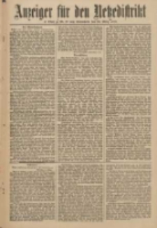 Anzeiger f&uuml;r den Netzedistrikt Kreis- und Wochenblatt f&uuml;r Kreis und Stadt Czarnikau 1910.03.26 Jg.58 Nr37