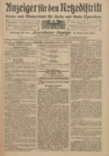 Anzeiger für den Netzedistrikt Kreis- und Wochenblatt für Kreis und Stadt Czarnikau 1910.04.02 Jg.58 Nr40