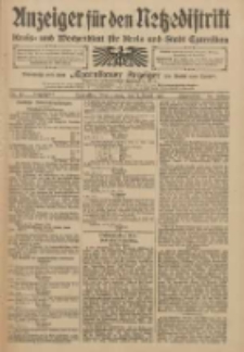 Anzeiger für den Netzedistrikt Kreis- und Wochenblatt für Kreis und Stadt Czarnikau 1910.04.07 Jg.58 Nr42