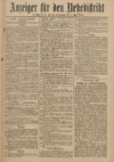 Anzeiger f&uuml;r den Netzedistrikt Kreis- und Wochenblatt f&uuml;r Kreis und Stadt Czarnikau 1910.04.09 Jg.58 Nr43