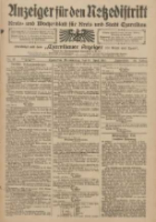 Anzeiger für den Netzedistrikt Kreis- und Wochenblatt für Kreis und Stadt Czarnikau 1910.04.14 Jg.58 Nr45