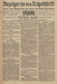 Anzeiger f&uuml;r den Netzedistrikt Kreis- und Wochenblatt f&uuml;r Kreis und Stadt Czarnikau 1910.04.16 Jg.58 Nr46