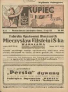 Kupiec: najstarszy tygodnik kupiecko - przemysłowy w Polsce 1930.05.10 R.24 Nr19; Wydanie Potargowe