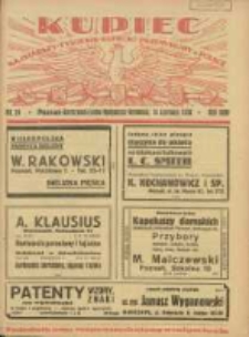 Kupiec: najstarszy tygodnik kupiecko - przemysłowy w Polsce 1930.06.14 R.24 Nr24