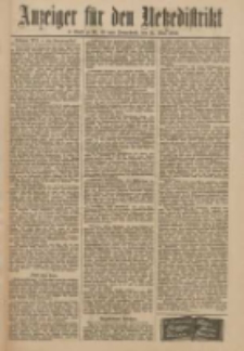 Anzeiger f&uuml;r den Netzedistrikt Kreis- und Wochenblatt f&uuml;r Kreis und Stadt Czarnikau 1910.05.21 Jg.58 Nr60
