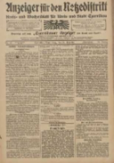 Anzeiger f&uuml;r den Netzedistrikt Kreis- und Wochenblatt f&uuml;r Kreis und Stadt Czarnikau 1910.05.26 Jg.58 Nr62