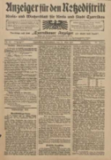 Anzeiger f&uuml;r den Netzedistrikt Kreis- und Wochenblatt f&uuml;r Kreis und Stadt Czarnikau 1910.05.28 Jg.58 Nr63
