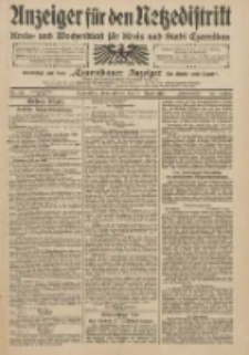 Anzeiger f&uuml;r den Netzedistrikt Kreis- und Wochenblatt f&uuml;r Kreis und Stadt Czarnikau 1910.06.11 Jg.58 Nr69