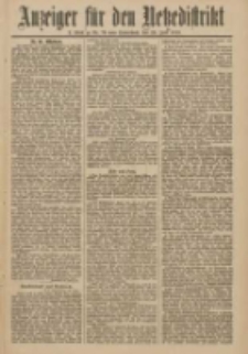 Anzeiger für den Netzedistrikt Kreis- und Wochenblatt für Kreis und Stadt Czarnikau 1910.06.25 Jg.58 Nr76