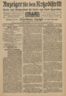 Anzeiger für den Netzedistrikt Kreis- und Wochenblatt für Kreis und Stadt Czarnikau 1910.06.30 Jg.58 Nr77