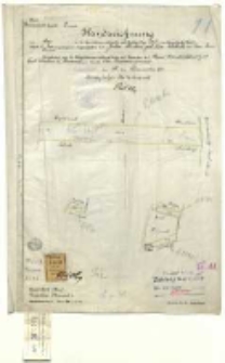 Kreis Schrimm, Gemeinde - bezirk Bnin. Handzeichnung [...] eingetragen Liegenschaften der Julia Schubert [...]. Ausgefertigt [...] Flick [...].