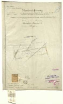 Kreis Schroda, Gemeinde - bezirk Trzebiesławki [...] eingetragenen Liegenschaften der Schubert Julie [...] Ausgefertigt [...] Voigt.