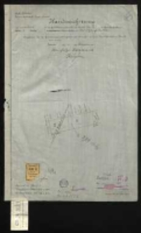 Kreis Schroda, Gemeinde - bezirk Trzebiesławki [...] eingetragenen Liegenschaften der Schubert Julie [...] Ausgefertigt [...] Voigt.