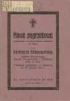 Mowa pogrzebowa wygłoszona na nabożeństwie żałobnem za duszę ś. p. Kaźmierza Chłapowskiego Sodalisa Maryańskiego, starosty przeworskiego i bielskiego, posła na Sejm, w kościele parafjalnym w Rombiniu, dn. 29 sierpnia 1923 r.