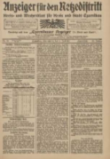 Anzeiger für den Netzedistrikt Kreis- und Wochenblatt für Kreis und Stadt Czarnikau 1910.07.02 Jg.58 Nr78