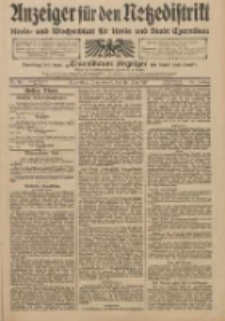 Anzeiger f&uuml;r den Netzedistrikt Kreis- und Wochenblatt f&uuml;r Kreis und Stadt Czarnikau 1910.07.16 Jg.58 Nr84