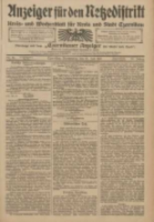 Anzeiger f&uuml;r den Netzedistrikt Kreis- und Wochenblatt f&uuml;r Kreis und Stadt Czarnikau 1910.07.21 Jg.58 Nr86