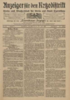 Anzeiger f&uuml;r den Netzedistrikt Kreis- und Wochenblatt f&uuml;r Kreis und Stadt Czarnikau 1910.07.28 Jg.58 Nr89