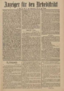 Anzeiger f&uuml;r den Netzedistrikt Kreis- und Wochenblatt f&uuml;r Kreis und Stadt Czarnikau 1910.07.30 Jg.58 Nr90