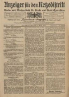 Anzeiger für den Netzedistrikt Kreis- und Wochenblatt für Kreis und Stadt Czarnikau 1910.08.02 Jg.58 Nr91