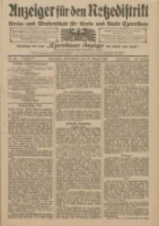 Anzeiger für den Netzedistrikt Kreis- und Wochenblatt für Kreis und Stadt Czarnikau 1910.08.20 Jg.58 Nr99