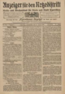 Anzeiger f&uuml;r den Netzedistrikt Kreis- und Wochenblatt f&uuml;r Kreis und Stadt Czarnikau 1910.08.27 Jg.58 Nr102