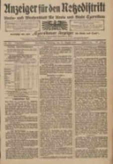 Anzeiger für den Netzedistrikt Kreis- und Wochenblatt für Kreis und Stadt Czarnikau 1910.08.30 Jg.58 Nr103