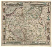 Haec tabula nova Poloniae et Silesiae Sigismondo Tertio, dei Gratia Regi Poloniae, Magno Duci Lithuaniae, Russiae, Borussiae, Masoviae, Samogetarum, Livoniae, nec non Suecorum, Gotthorum Haeriditario Regi D. D. D.