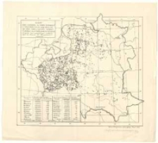Carte des combats livr&eacute;s pendant l'insurrection polonaise de 1863-1864 sur les territoires occup&eacute;s par la Russie. D'apr&egrave;s une statistique publice par le Mus&eacute;e de Rapperswil.
