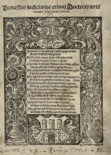 Processus iudiciarius [...] Johannis de Urbach