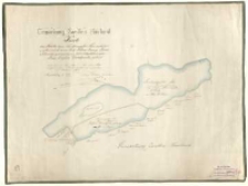 Gemarkung Zwollno Hauland Karte des Theiles vom Santomysler See welcher irrthumlich zum Gute Klein Jeziory [...]. Frau Gräfin Działyńska gehört nach einer im [...] 1790 vom [...] Pott. [...] Karte regulirt und eingemessen am [...] 1868 vom Fresenius.