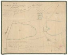 Karte von den zu Trzebaw gehoerigen Enclaven auf Ł&oacute;dź, Kreis Posen. Aus der Ziehlkeschen Kopie de 1829, der Kuhnschen Vermessung de 1822/23, copirt im Jahre 1866 durch [...] Biedermann.