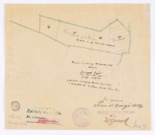 Kopia z mapy katastralnej obrębu Czmoń - łąki [...] przekop[iował] [...] T. Szczebliński