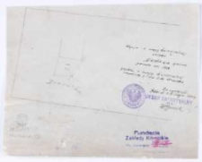 Kopia z mapy katastralnej obrębu Dachowa gmina [...] przekop[iował] [...] T. Szczebliński